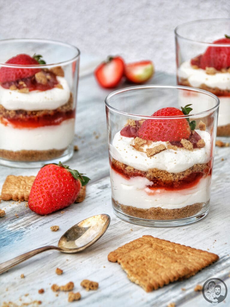 No-Bake-Cheesecake im Glas