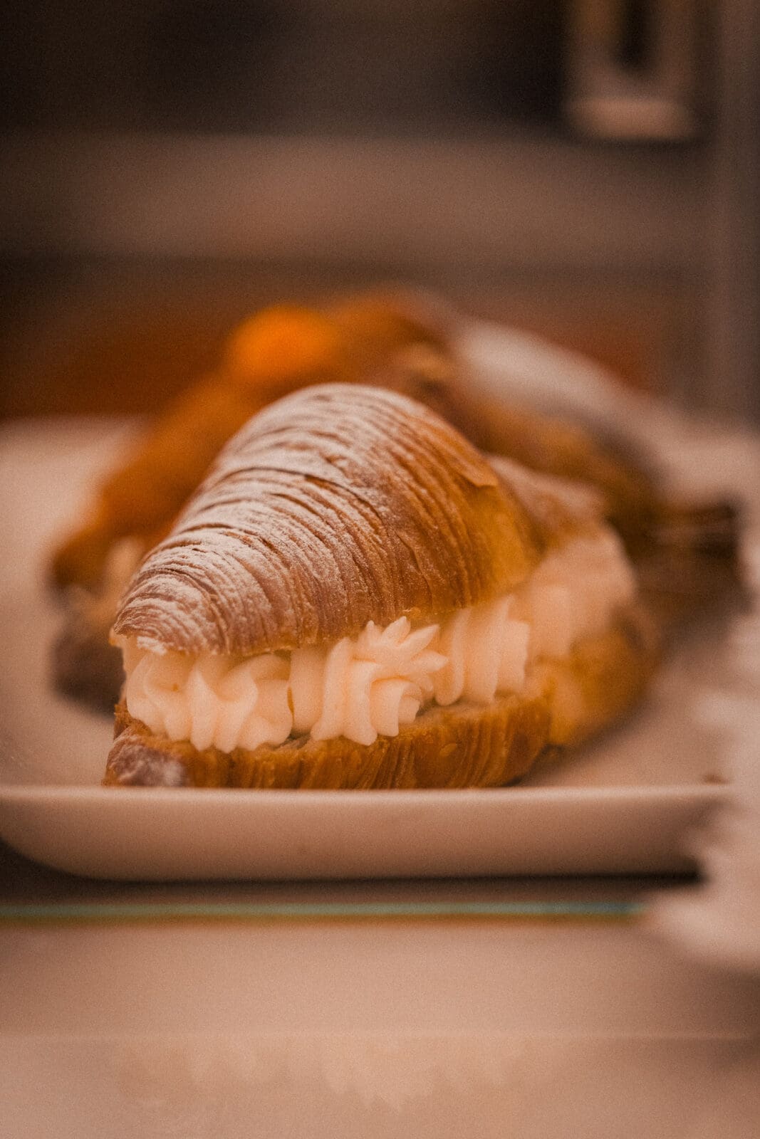 Sfogliatella aus der Pastisseria Brunells im Born, Barcelona