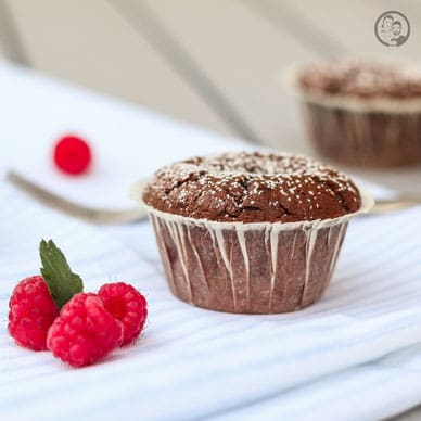 Schoko-Himbeer Muffins - Rezept