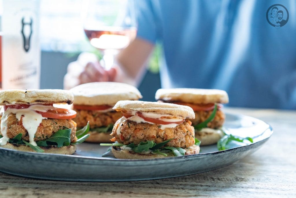 Crab Burger 26 Crab Burger auf Platte