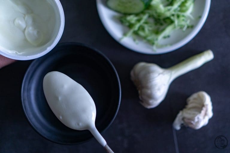Tzatziki aus Weidemilch Joghurt