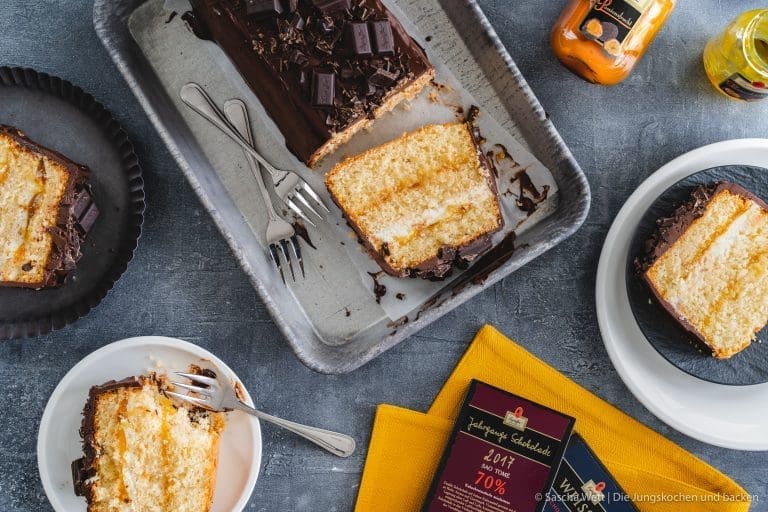 Triple-Choc Passionfruit Cake