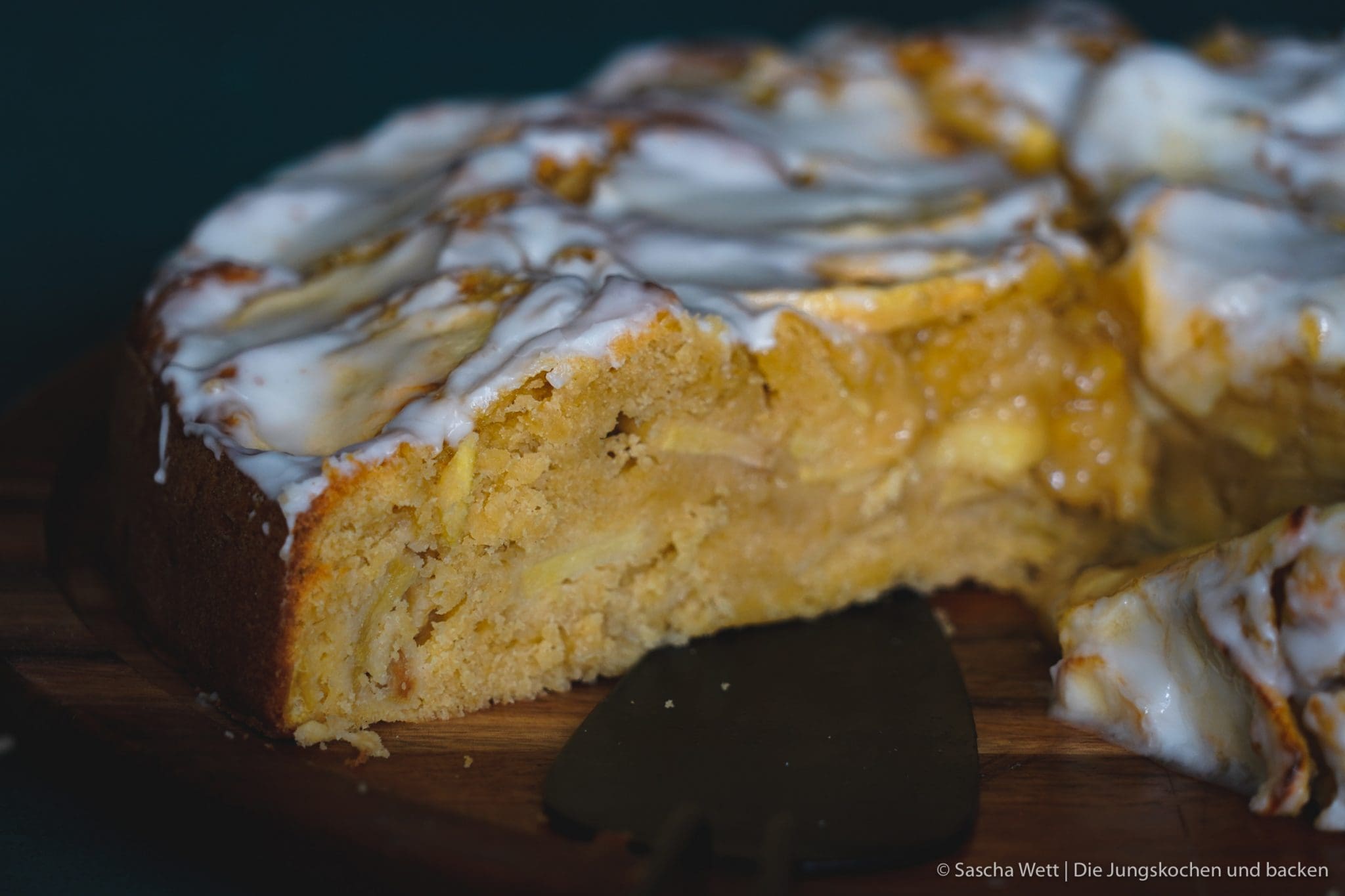 Apfelkuchen mit Calvados