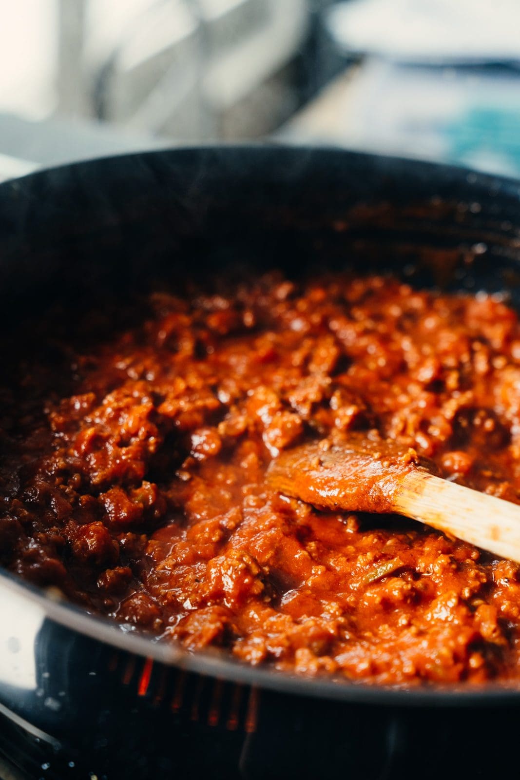 Rezept für Sloppy Joe. Ein amerikanischer Snack, den wir speziell zum Super Bowl zubereitet haben. Schnell und easy gemacht. Perfekter Snack.