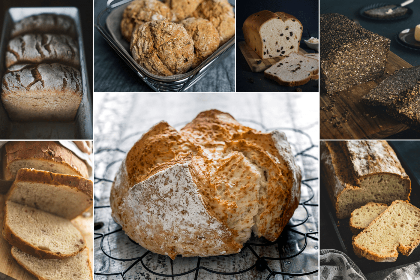 Brot collage | Es ist mal wieder soweit! Jahr vorbei!! Schon seit 2017 schreiben wir pünktlich zu Silvester unseren Jahresrückblick - unsere #FOODBLOGBILANZ2020. Hmmm, lassen wir die Kuh direkt mal vom Eis, denn Du warst kein gutes Jahr. Wobei, irgendwie auch doch - neben all dem Verrückten in diesem Jahr, sollte man das Gute auch nicht ganz aus den Augen verlieren. Was hat uns und unseren Foodblog also in diesem Jahr beschäftigt, erfreut, verärgert und ein Lächeln ins Gesicht gezaubert.