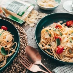 Spaghetti Aglio e Olio auf Teller