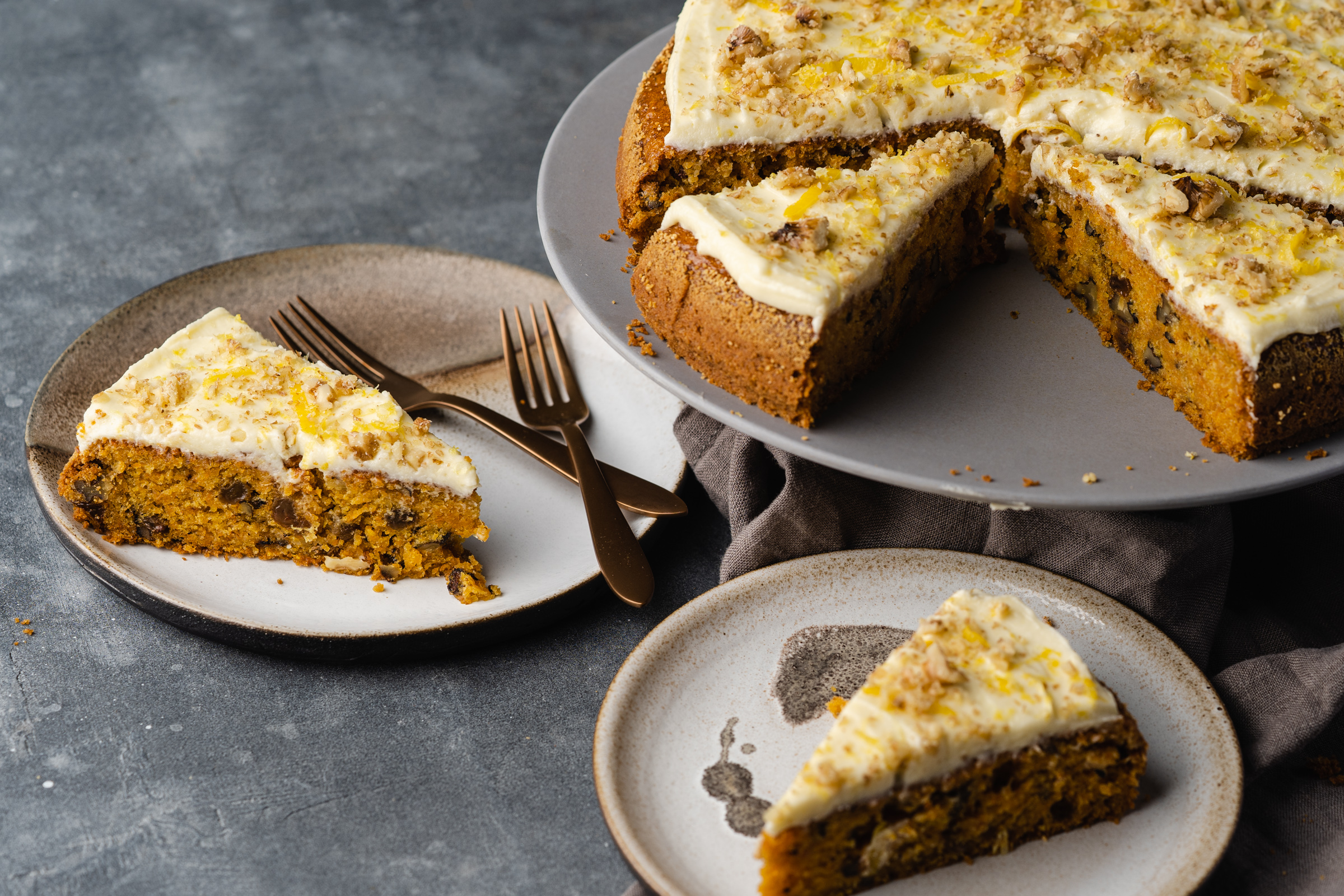 Super saftiger Karottenkuchen – Carrot Cake ohne Haselnüsse