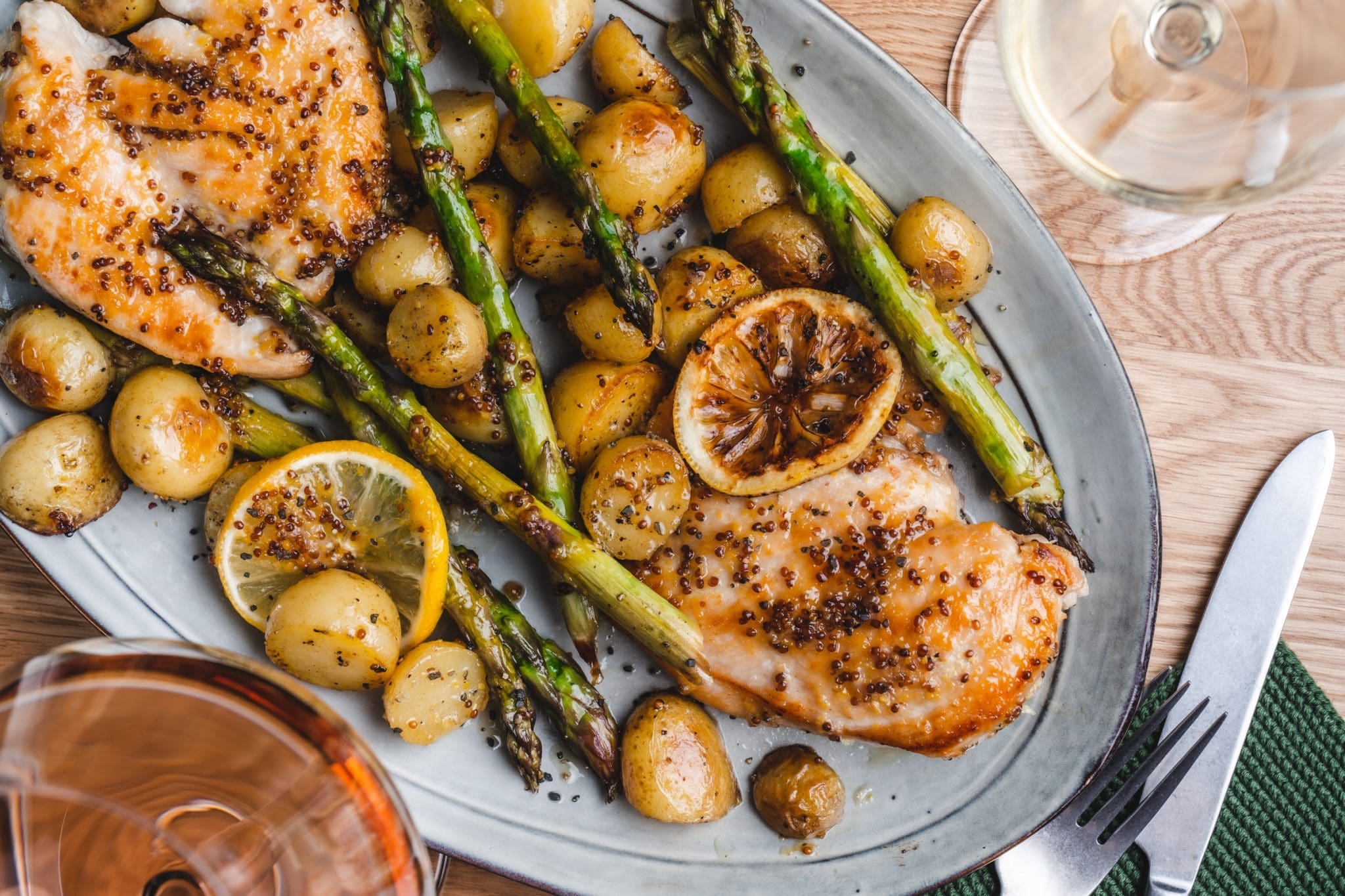 Honig-Senf-Hähnchen | Schnelles Ofengericht {Rezept}