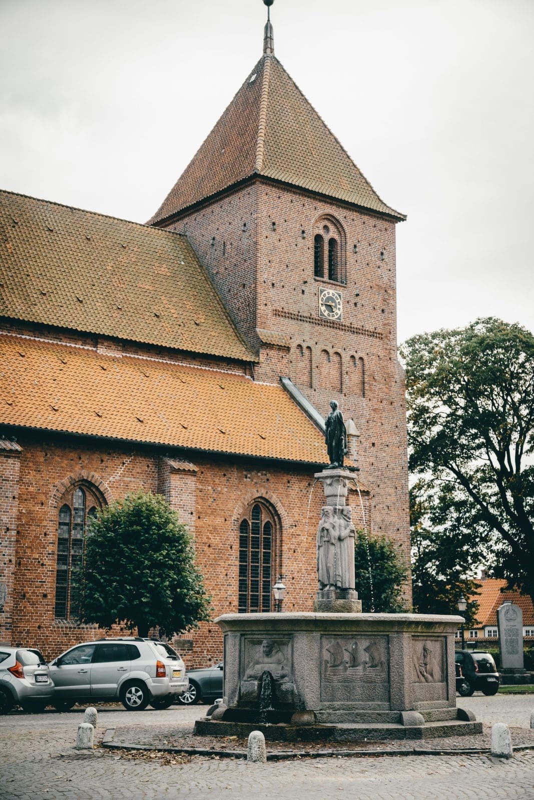 Terrasse am Fluss in Ribe