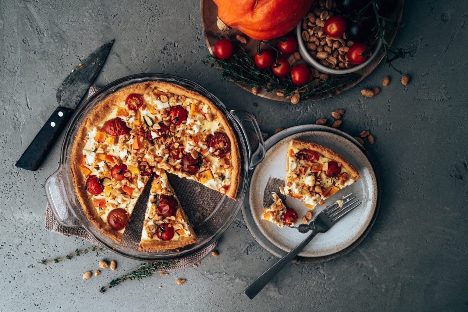 Herzhafte Kürbistarte Mit Erdnüssen | Rezept | Foodblog Köln