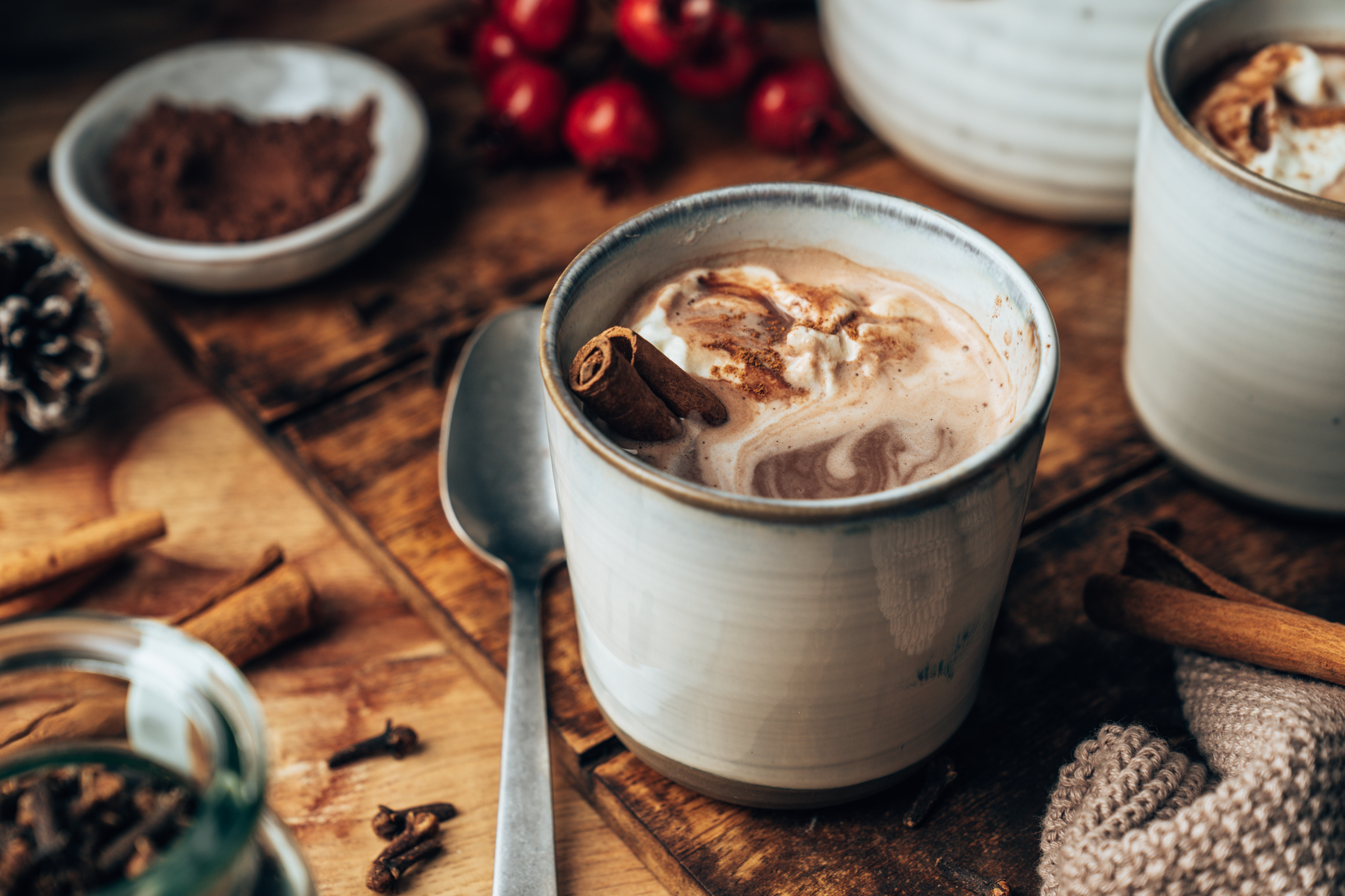 Glühschokolade | Glühwein trifft auf heiße Schokolade für den perfekten Wintergenuss!