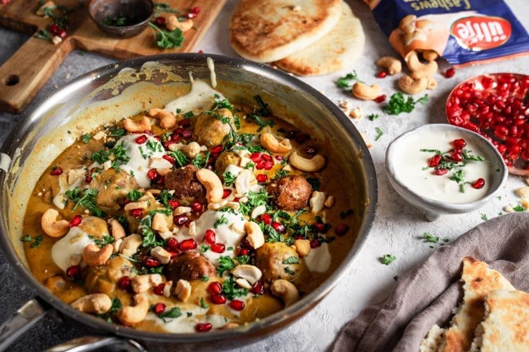 Orientalische Hackbällchen mit Cashews