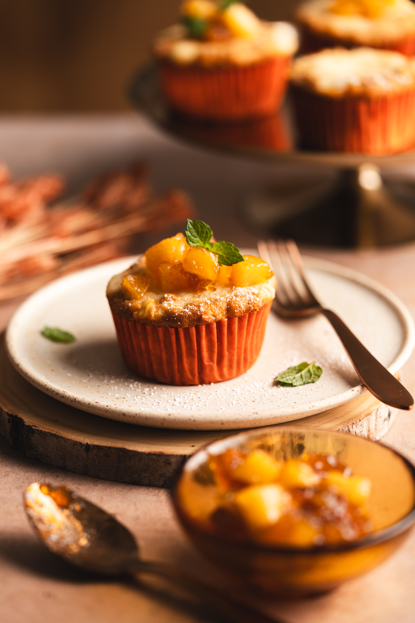 Apfel-Käsekuchen Muffins