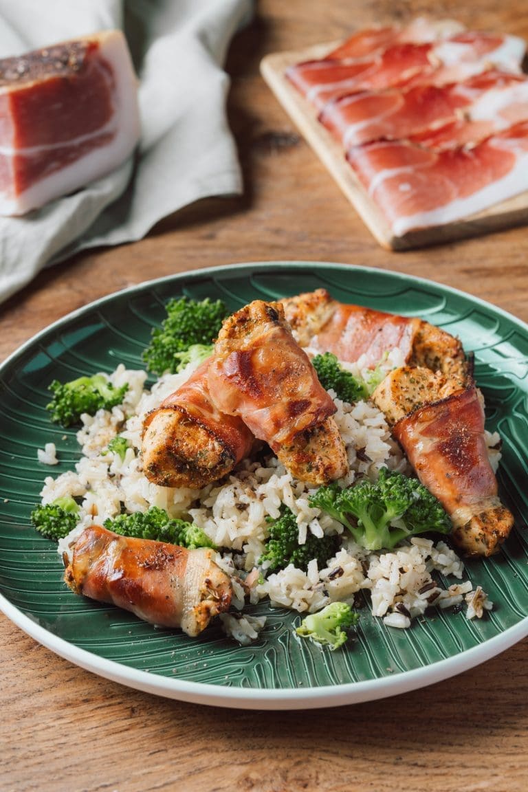 Hähnchen-Bites mit Südtiroler Speck g.g.A.
