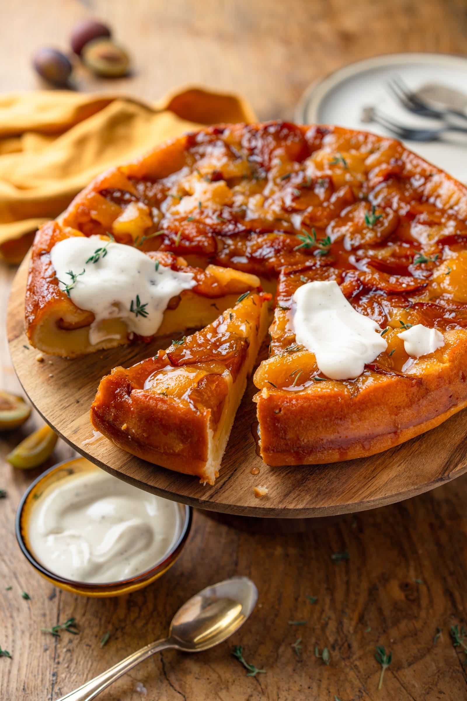 Upside-Down Pflaumenkuchen