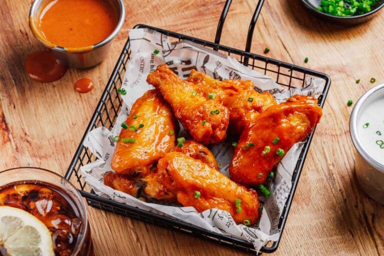 Buffalo Hot Wings | Knusprige Haut, saftiges Fleisch, kaum Geruch in der Küche: Mit unserer Heißluftfritteuse ist die Entenbrust in 20 Minuten fertig und gelingt wirklich jedes Mal.