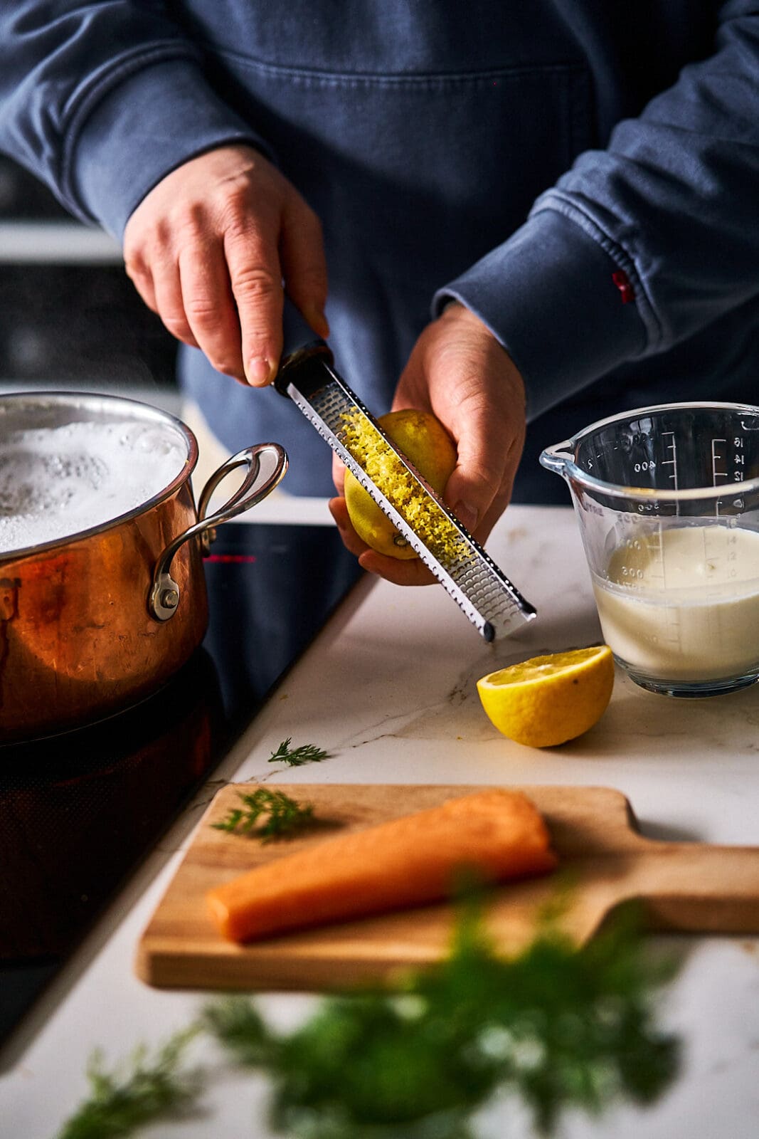 Pasta al Limone mit Lachs | unser Lieblingsrezept zum Furmint 3 Pasta al Limone mit Lachs und cremiger Zitronensauce