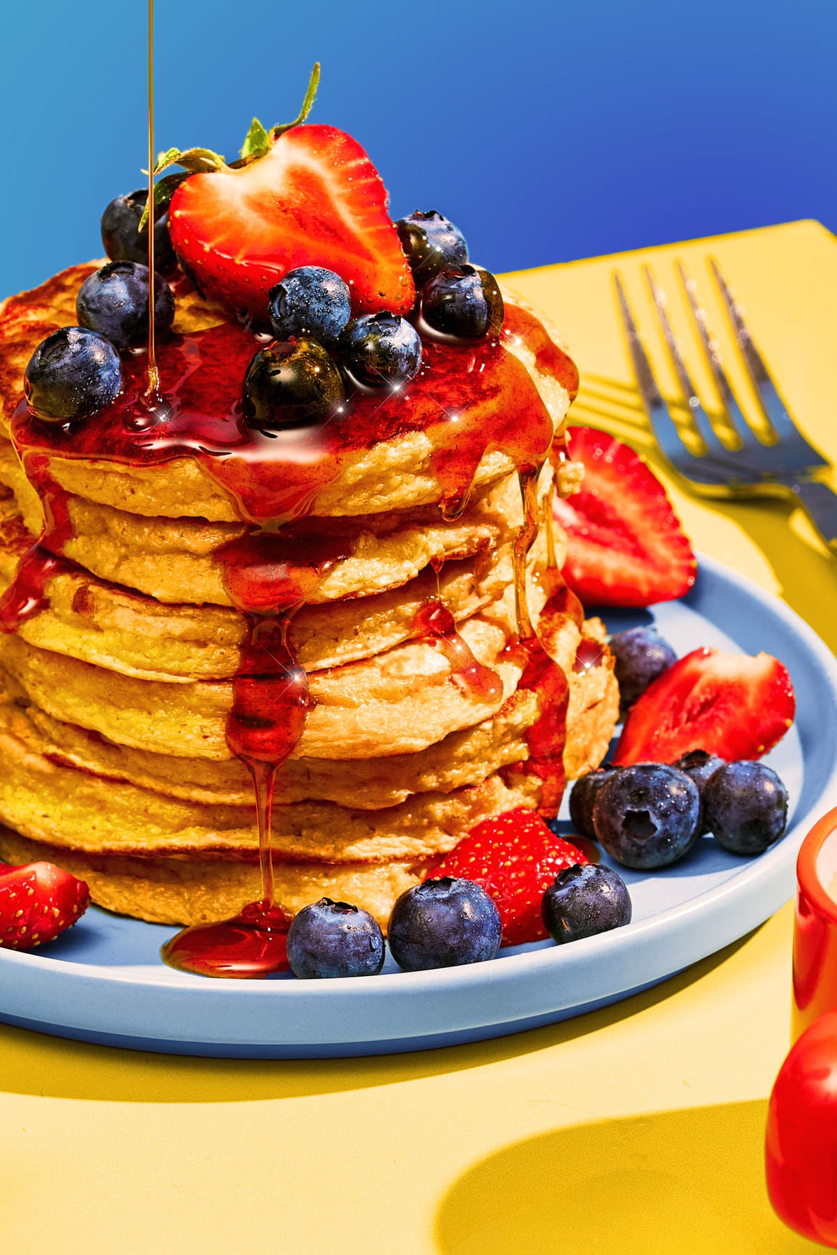 Protein Pancakes mit Skyr und Vanille-Proteinpulver