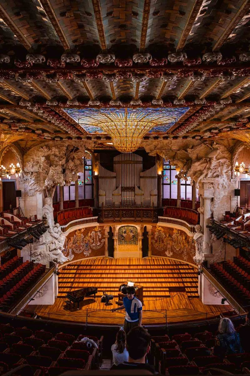 Konzertsaal des Palau de la Música Catalana in Barcelona