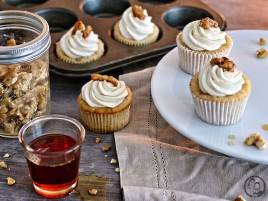 Maple-Walnut Cupcakes