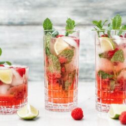 Raspberry Ginger Mojito