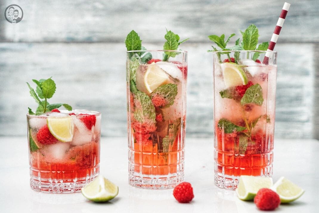 Raspberry Ginger Mojito